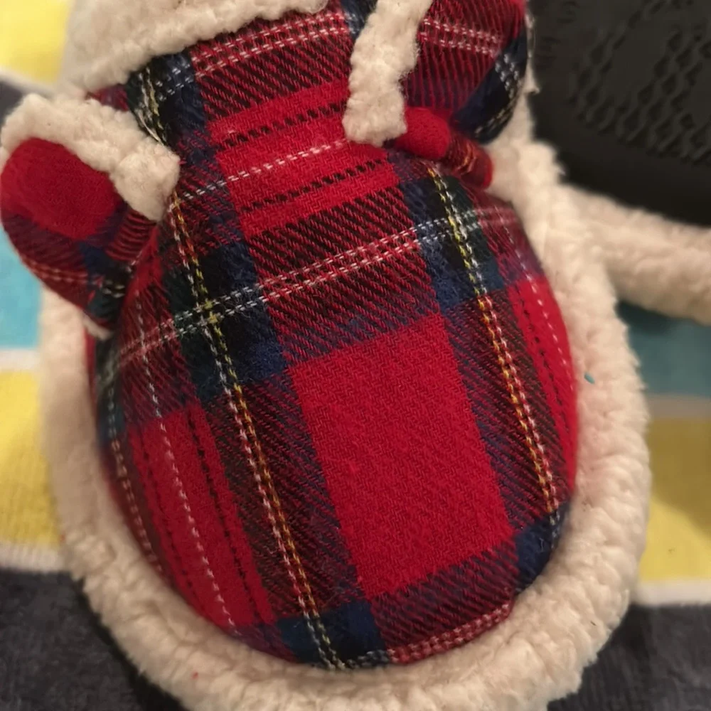 Bee & Willow Cozy Sherpa Lined Bear House Slippers Toddler 9/10 NWT